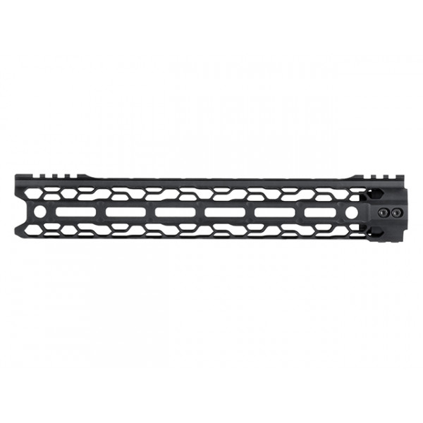 [KUBLAI] 12.5" SKELETONIZED MLOCK HANDGUARD - BLACK